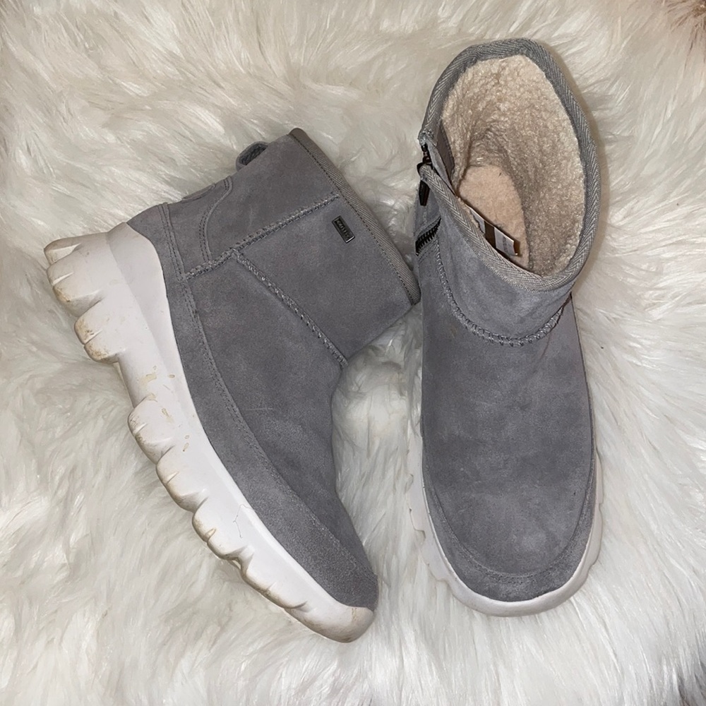 UGG Sherpa lined chunky grey shoes